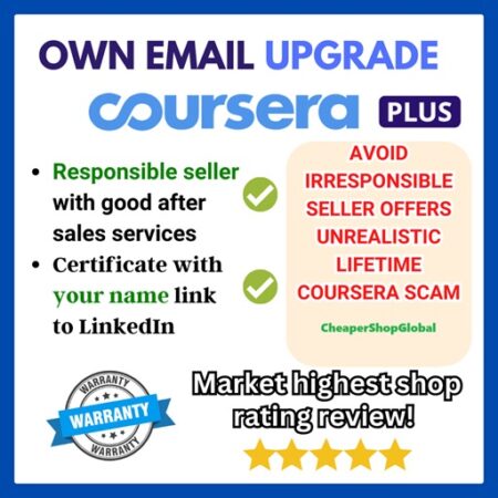 Coursera Plus [+Certificate in Your Name]